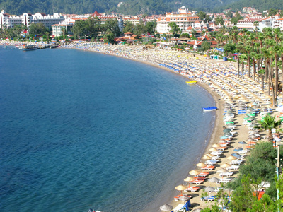 海滩风景土耳其海岸线
