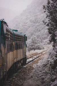 雪的佛得角峡谷铁路