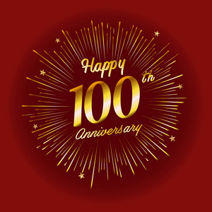 100年黄金纪念日装饰背景照片