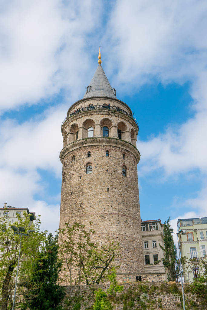著名的加拉塔塔在伊斯坦布尔, 土耳其