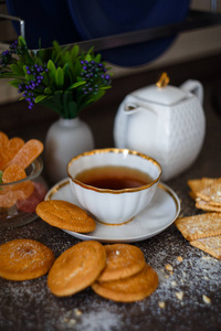 仍然生活与茶和饼干