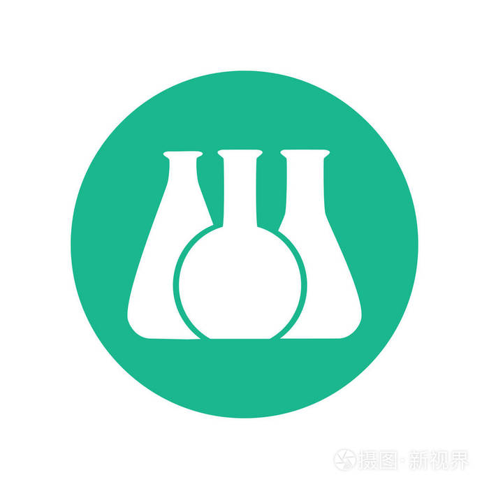 化学实验室试管图标的矢量说明插画-正版商用图片04p0hk-摄图新视界