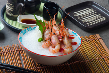 香虾生鱼片 Amaebi 日本料理