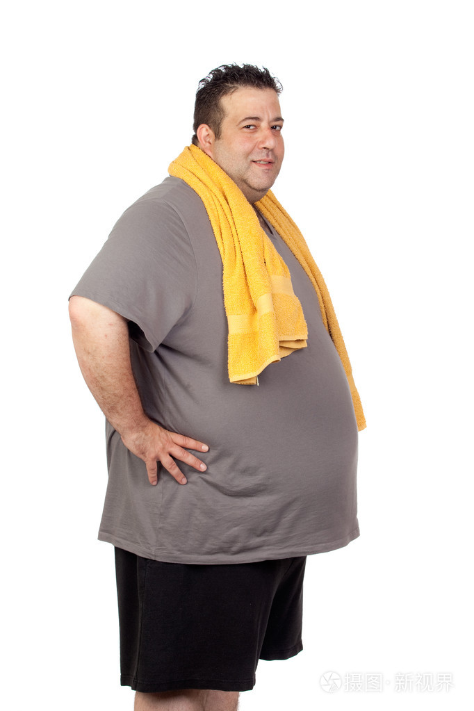 胖男人生活照图片