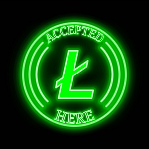 Litecoin 在这里接受的标志