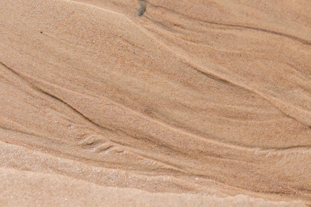 波罗的海沿岸美丽的沙滩图案。抽象的, 五颜六色的背景沙滩上的沙子。场浅景深