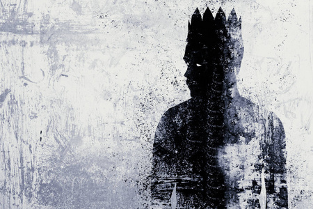 黑暗国王剪影照片