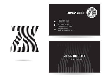 波浪字母图标zk