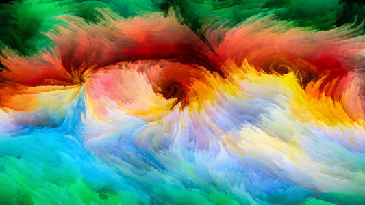 力的虚拟画布构成多彩多姿的迷幻抽象多彩多姿的水仙字段戏剧色彩系列