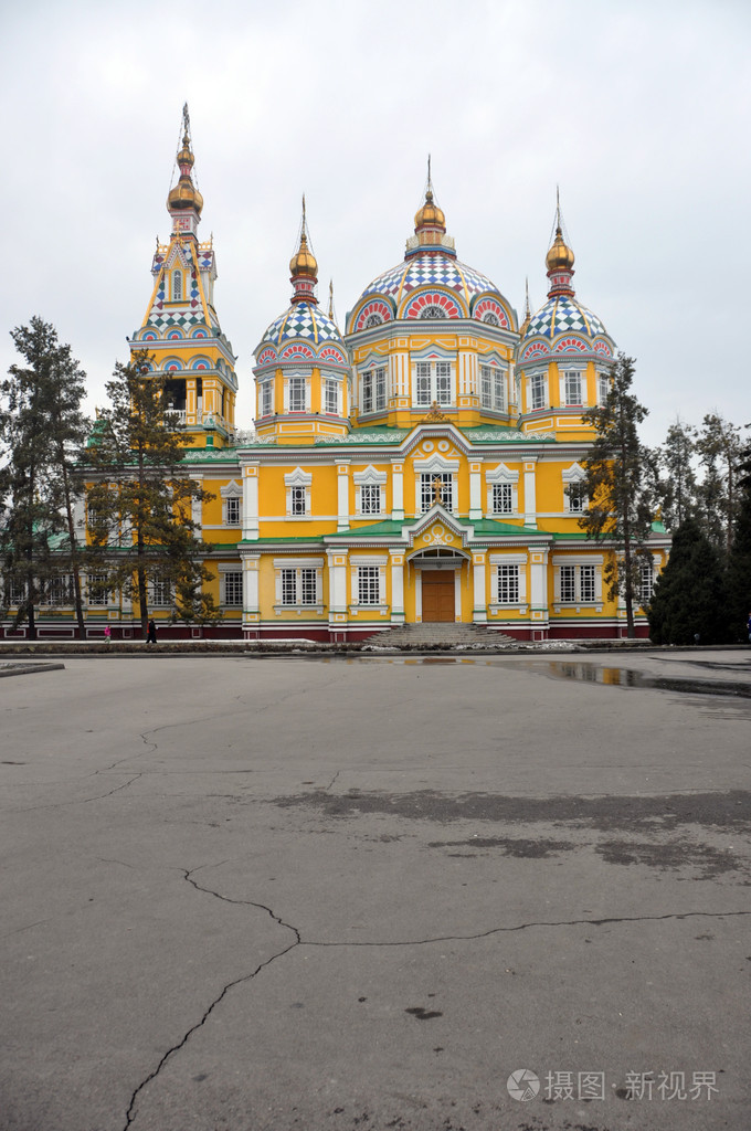 耶稣升天大教堂在阿拉木图哈萨克斯坦