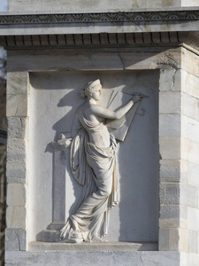 米兰, 伦巴第, 意大利 历史拱门称为德拉的步伐。雕像