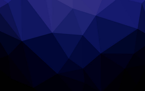 深蓝色矢量抽象马赛克图案。多边形样式中的全新颜色插图。全新的商务设计风格