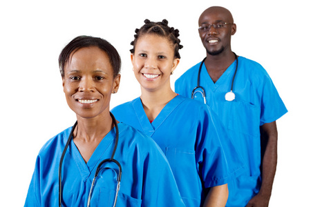 群非洲裔美国医疗专业人员图片
