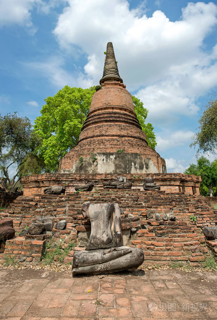 地标寺庙笏柴瓦大城府provent泰国
