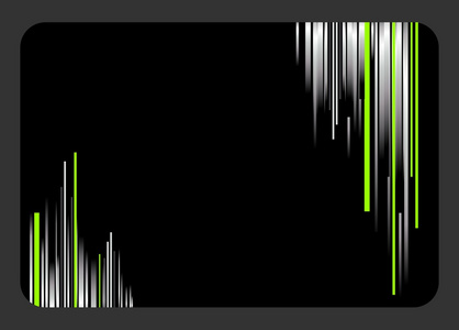 创意的名片有绿色和银色条纹图片