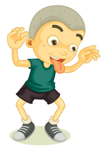 傲慢男孩一个调皮的男孩照片