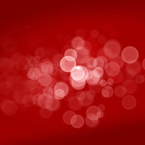 红色背景上的白色透明气泡, 抽象矢量节日艺术