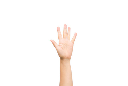 女人的手手势标志胜利正面和背面 在白色背景上孤立相似素材图片 摄图新视界