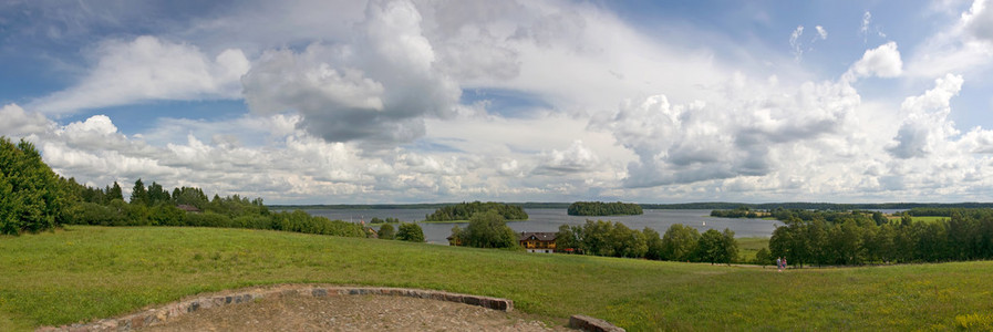 立陶宛夏天土地天空地平线