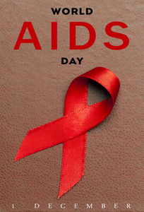 丝带作为艾滋病意识的象征图片