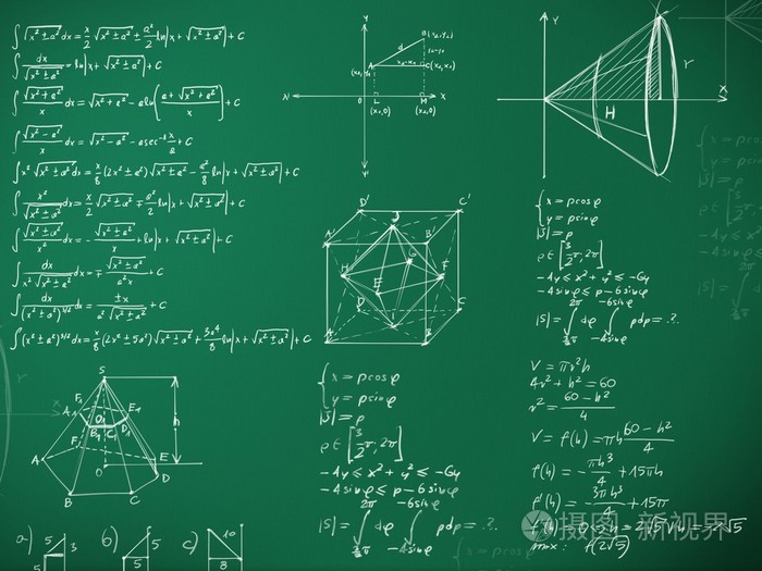 学校黑板上的数学公式