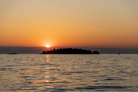 克罗地亚日落 Jadran 海海景