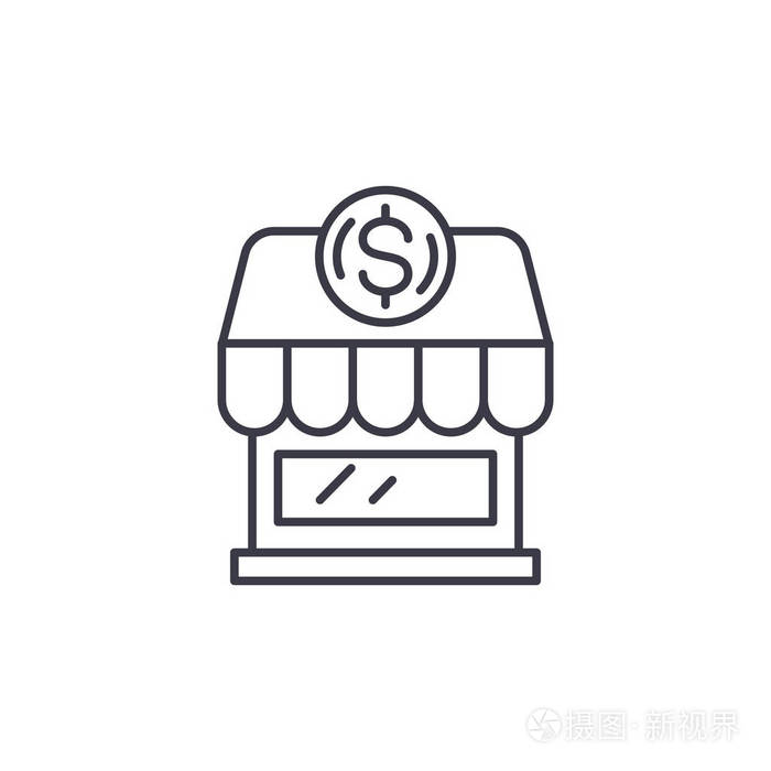 小企业线矢量符号,符号,插图插画-正版商用图片04s1p4-摄图新视界