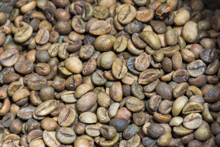 生咖啡豆准备烘焙