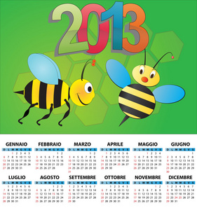2013 蜜蜂日历