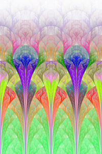 婚纱梦幻紫色在绿色和紫色梦幻般鲜花照片