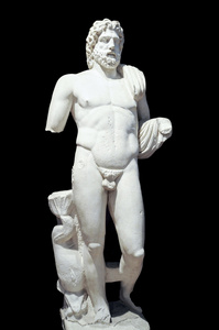 波塞冬海的神的雕像