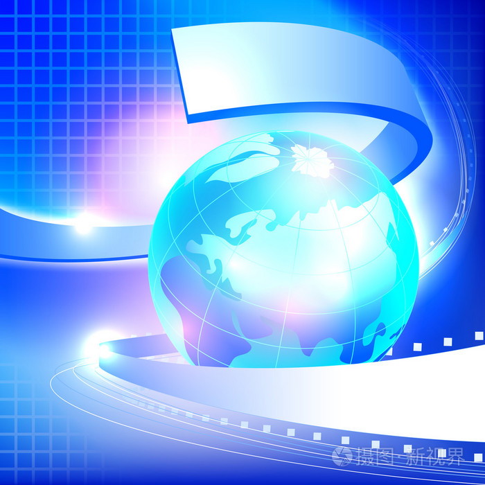 抽象蓝色地球背景