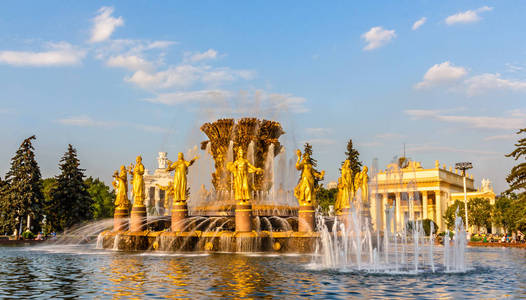 莫斯科全俄罗斯会展中心民族喷泉的友谊