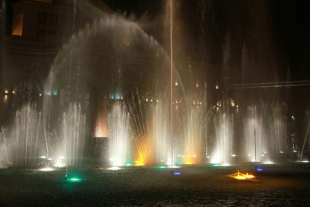 在埃里温唱歌喷泉