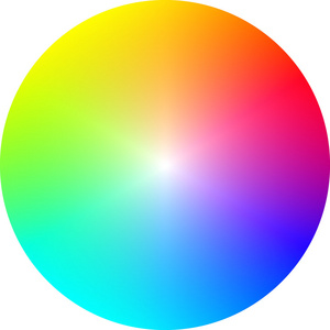 光谱色圆可见光谱的光矢量多边形背景模式在春天粉彩虹光谱颜色的三角