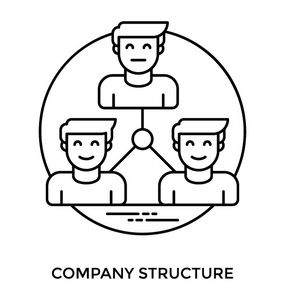 各部门管辖组织架构图素材-公司各部门管辖组织架构图插画-摄图新视界