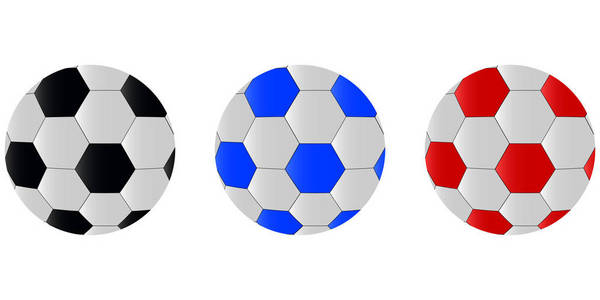 足球图标在白色背景下被隔离