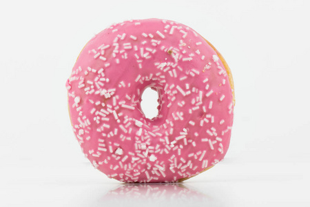 甜甜圈与巧克力糖霜图片