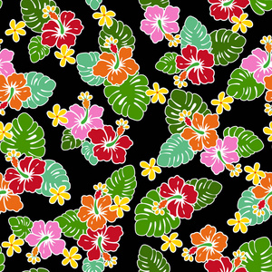 芙蓉花图案, 我画芙蓉为设计它, 这幅画不断重复, 它是一个向量工作