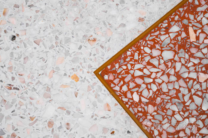 水磨石抛光石材地板和墙面图案及彩色表面大理石花岗岩石, 装饰材料