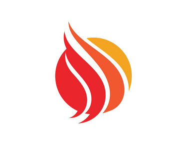 火焰标志模板矢量图设计照片