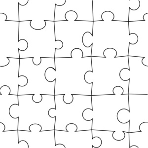 矢量无缝拼图照片