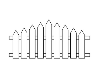 篱笆栅栏简笔画图片