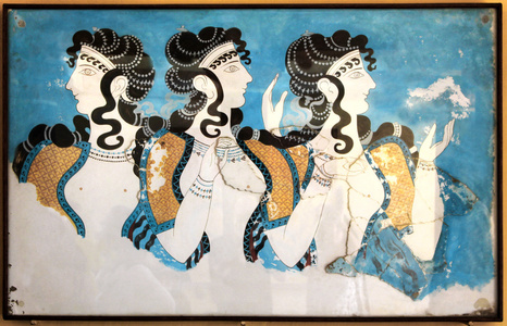 minoan 女士壁画壁画