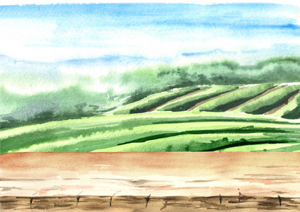 茶园背景图片-茶园背景素材-茶园背景插画-摄图新视界