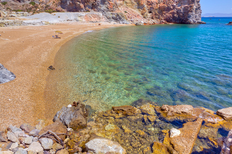 硫矿海滩 米洛斯岛 希腊