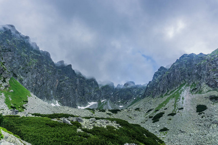 有美丽蓝天的落基山风光。Tatra 国家公园, 波兰, 欧洲。美容天地