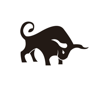 水牛的剪影图片