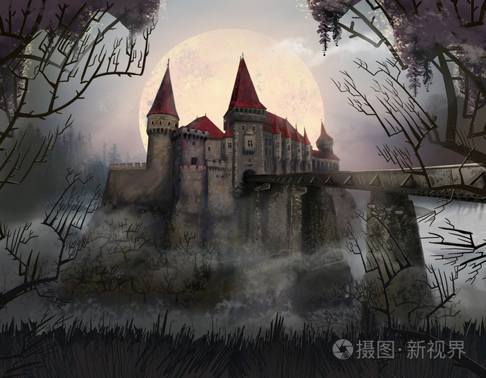 城堡灌木丛罗马尼亚恐怖