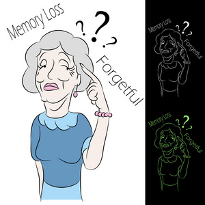 高级的女人记忆丧失照片